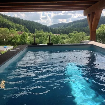 Les Papis Heated Pool Sauna View Chalet